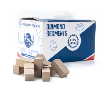 Segmento de corte de mármore amarelo dourado 24*8*10mm camada de sanduíche ponta de diamante para corte