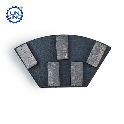 Placa de moagem de diamantes metálicos trapezoides para piso de concreto personalizado com segmento de diamante