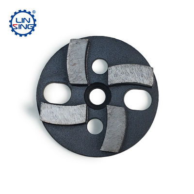 Placa de moagem de diamantes metálicos trapezoides para piso de concreto personalizado com segmento de diamante
