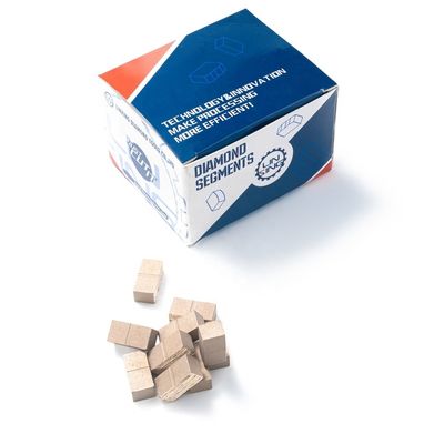 Segmento de corte de mármore amarelo dourado 24*8*10mm camada de sanduíche ponta de diamante para corte