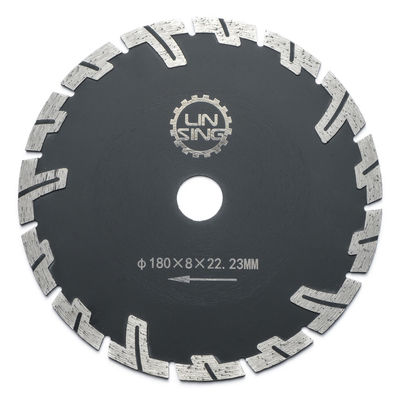 Pressão a quente D230mm T Tipo Ferramentas de diamante para corte seco de pedra com dentes de proteção