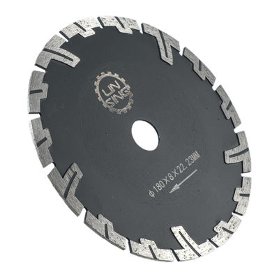 Pressão a quente D230mm T Tipo Ferramentas de diamante para corte seco de pedra com dentes de proteção