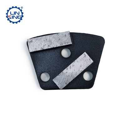 Placa de moagem de diamantes metálicos trapezoides para piso de concreto personalizado com segmento de diamante