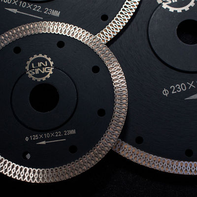 12 polegadas de lâmina de serra de diamante personalizada para corte de malha turbo de azulejos de porcelana cremosa