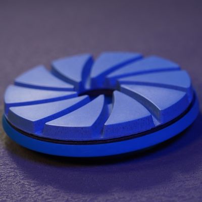 Pad de polimento de resina de bloqueio de caracol de 125 mm personalizado para disco de moagem de granito