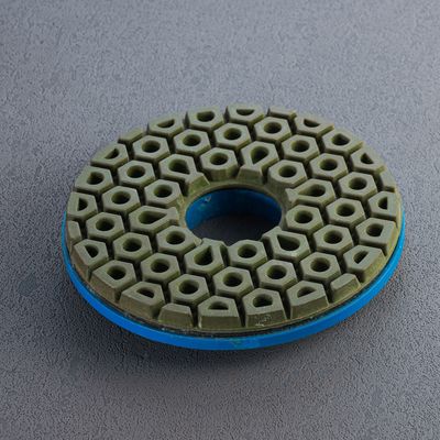 Pad de polimento de resina de bloqueio de caracol de 125 mm personalizado para disco de moagem de granito