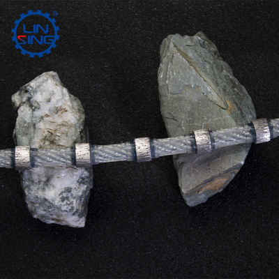 Serra de arame de diamante de mola de borracha para corte de mármore e concreto