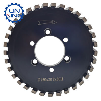 Roda de moagem de borda segmentada personalizada de pó metálico de diamante para máquina de moagem CNC