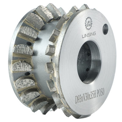 Roda de moagem de diamantes segmentada de ligação metálica para perfis de borda de pedra de mármore de granito