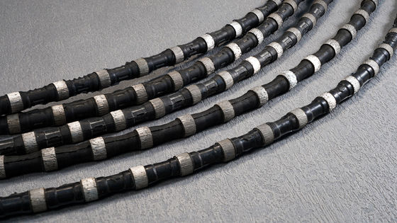 D11.5MM D12MM Corda de serra de arame de diamante para corte de aço-betão misturado em pedreiras