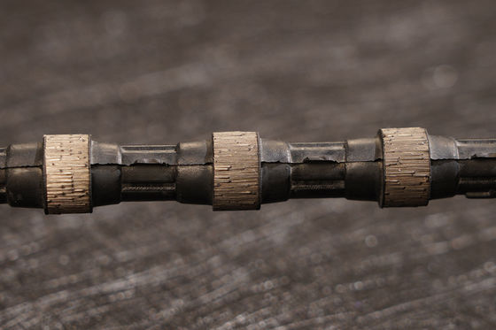 Classe superior de sinterização de contas Quartzite Quarry Diamond Wire 12,0*40