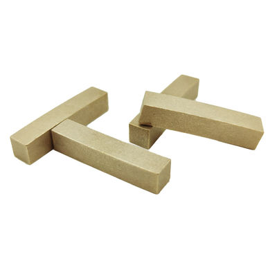 Mistura de corte de mármore 40 * 8 * 8mm segmento de sanduíche de diamante com cor amarela no México