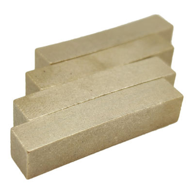 Mistura de corte de mármore 40 * 8 * 8mm segmento de sanduíche de diamante com cor amarela no México