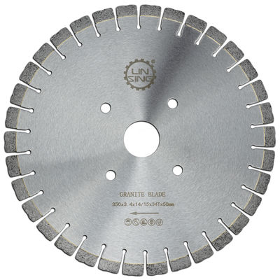 Segmento de corte de diamante de alta freqüência soldado Lâmina de serra D350mm para azulejos de porcelana