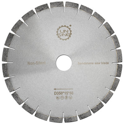 Segmento de corte de diamante de alta freqüência soldado Lâmina de serra D350mm para azulejos de porcelana