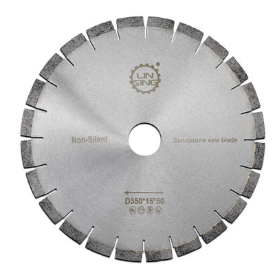 Segmento de corte de diamante de alta freqüência soldado Lâmina de serra D350mm para azulejos de porcelana