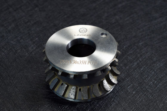 Roda de perfis de diamante de alumínio de 1 polegada para moldagem de granito