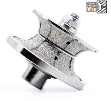Bit de roteador de diamante eletroplacado V30 D75MM para perfis e moagem de pedras de precisão