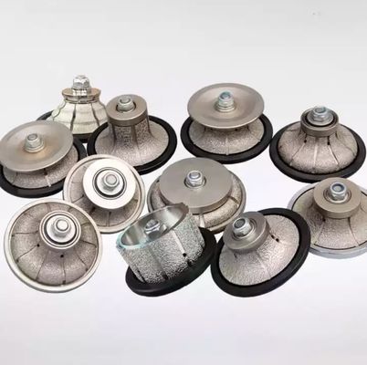 Bit de roteador de diamante eletroplacado V30 D75MM para perfis e moagem de pedras de precisão