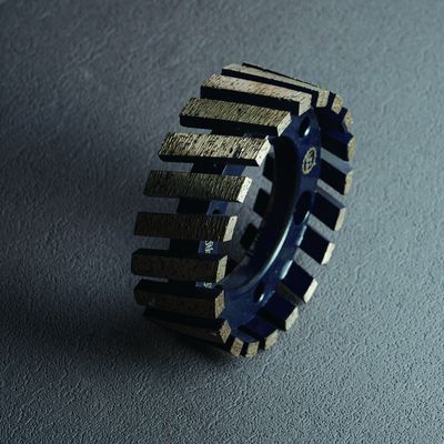 Roda de encaixe CNC Turbo de segmentação de diamantes flexível e durável Roda de 86 mm