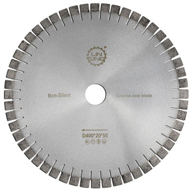 Sinterizado D400mm Segmentado Dentes curtos Diamante Serra Lâmina para corte de granito Durável