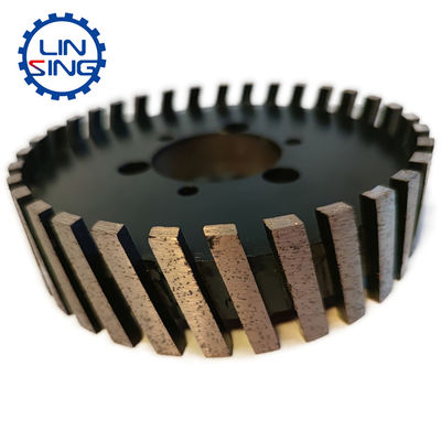 Roda de encaixe CNC Turbo de segmentação de diamantes flexível e durável Roda de 86 mm