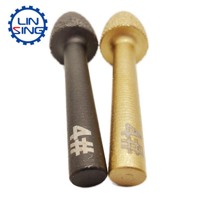 Tecnologia de liga de cobalto de tungstênio Vacuum Brazed Diamond Engraving Bit para granito