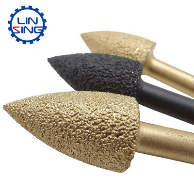 Tecnologia de liga de cobalto de tungstênio Vacuum Brazed Diamond Engraving Bit para granito