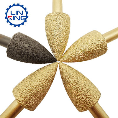 Tecnologia de liga de cobalto de tungstênio Vacuum Brazed Diamond Engraving Bit para granito
