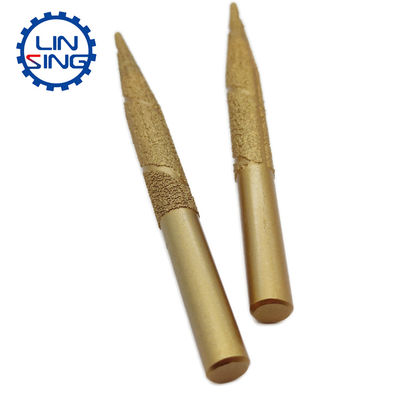 Tecnologia de liga de cobalto de tungstênio Vacuum Brazed Diamond Engraving Bit para granito
