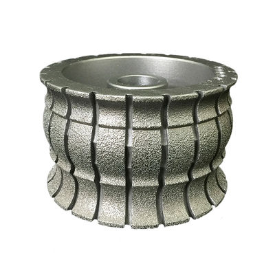 64-134mm Long Life span ferramentas de perfis de blocos de pedra CNC vácuo desenhado roda de moagem de diamantes para perfis