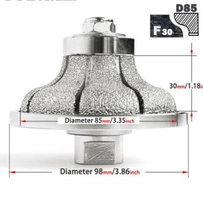 Desempenho estável e longa vida útil Ferramentas de diamante em vácuo