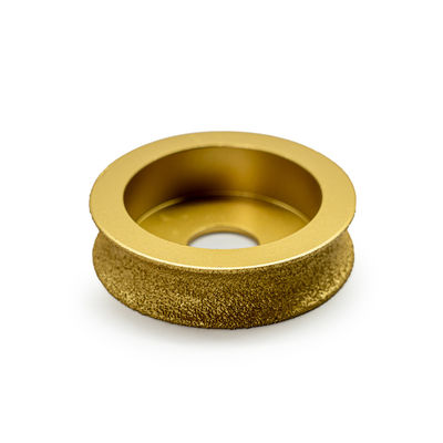 Roda de moagem de perfis de borra de diamante de borra de pedra de vácuo 64-134mm pó metálico