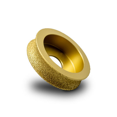 Roda de moagem de perfis de borra de diamante de borra de pedra de vácuo 64-134mm pó metálico