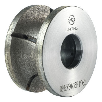 Roda de perfis de blocos abrasivos de diamante de moagem de 150 mm para ligação de resina de granito/mármore