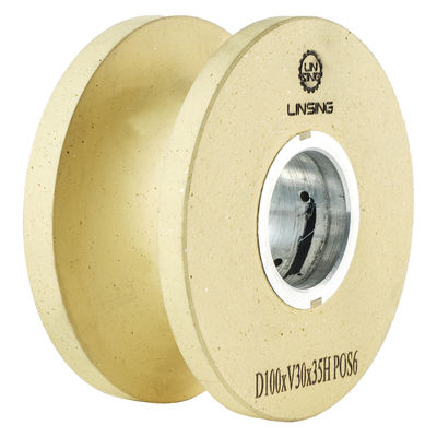 Roda de perfis de blocos abrasivos de diamante de moagem de 150 mm para ligação de resina de granito/mármore