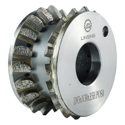 Roda de moagem CNC de ligação metálica personalizada de diamante para perfis de pedra Diametrado aceitável