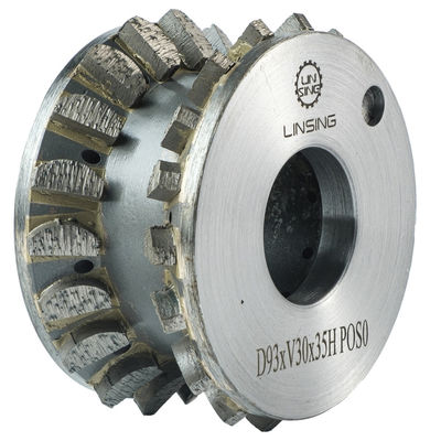 Roda de moagem CNC de ligação metálica personalizada de diamante para perfis de pedra Diametrado aceitável