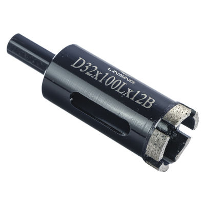 Ferramentas de perfuração de núcleo de diamante tipo segmentado de prensagem a quente para quartzo de granito de mármore 6-125 mm