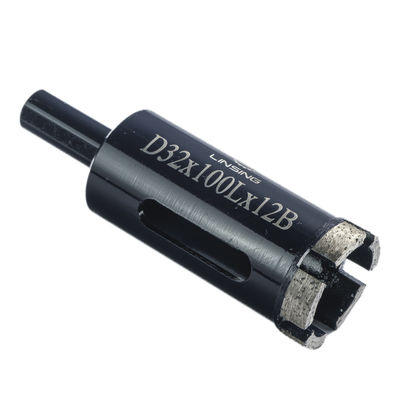 Ferramentas de perfuração de núcleo de diamante tipo segmentado de prensagem a quente para quartzo de granito de mármore 6-125 mm