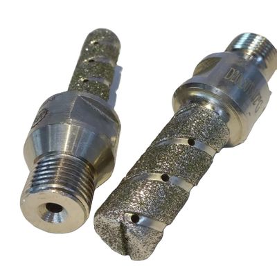 60MM comprimento prata electroplated Finger Bit ferramenta de perfuração de diamante para mármore de granito