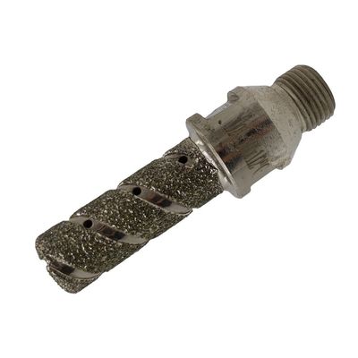 60MM comprimento prata electroplated Finger Bit ferramenta de perfuração de diamante para mármore de granito