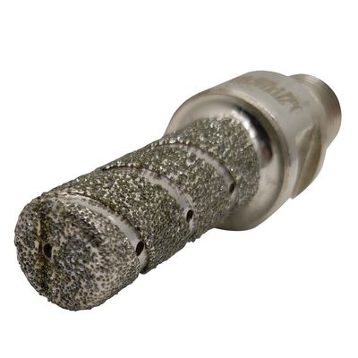60MM comprimento prata electroplated Finger Bit ferramenta de perfuração de diamante para mármore de granito