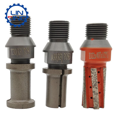 D60mm Vacuum Brazed Diamond Finger Milling Beveling Tile Drilling Bits para Granite Milling Cutter