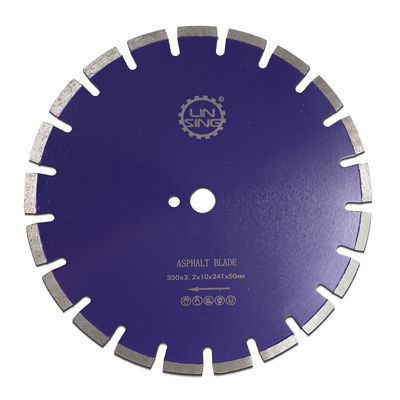 10 mm Largura da lâmina D350 mm Lâmina de serra circular de diamante para corte suave e preciso de asfalto