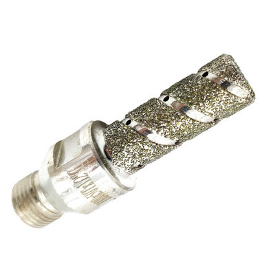 Perfuração de azulejos de porcelana sem esforço com metal e diamante electroplated Finger Bit