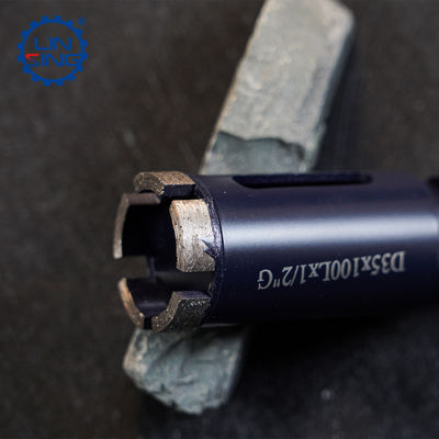 Suporte personalizado D32 Vacuum Brazed Diamond Core Drill Bit para desempenho durável