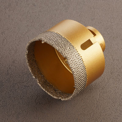 Forro de núcleo de diamante com brasagem a vácuo para perfuração de precisão em mármore e pedra de quartzo
