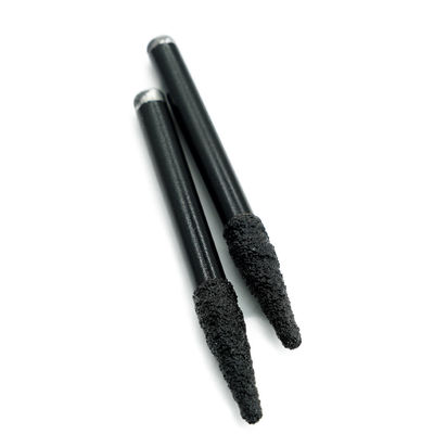 Diamante em Brazagem a Vácuo 6 mm 8 mm Cortador de Moagem Gravação V Bits Flat Para Escultura de Mármore