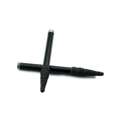 Diamante em Brazagem a Vácuo 6 mm 8 mm Cortador de Moagem Gravação V Bits Flat Para Escultura de Mármore